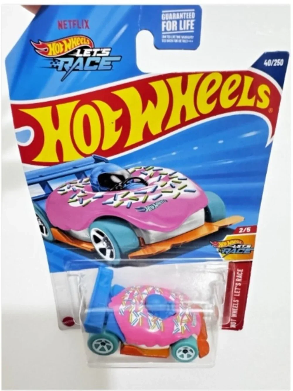 Hot Wheels Donut Drifter Netflix Let's Race 2024 40/250 2/5 New Sealed